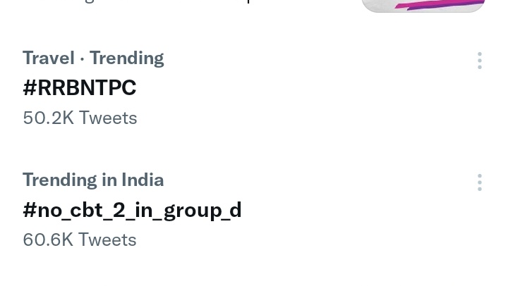 RamprakashMina's tweet photo. #RRBGroupD
@AshwiniVaishnaw
Not just 2, conduct a dozen cbt's, but timely🙏
And edit #RRBNTPC notice too to do justice with the candidate who has failed just bcoz of your damn policies. #RRBNTPC
#no_cbt_2_in_group_d #no_cbt_2_in_group_d https://t.co/c7LXvy82lS
