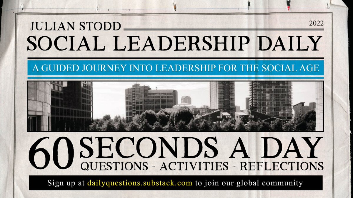 SeaSaltLearning's tweet photo. #SocialLeadershipDaily Day 111
Use your 60 seconds today to ask yourself how you represent people when you introduce them: do you ever implicitly, or explicitly, try to transfer that trust along with the introduction, or is it simply something ‘perceived’ by the recipient?
#SLD https://t.co/TUsjpTKF5E