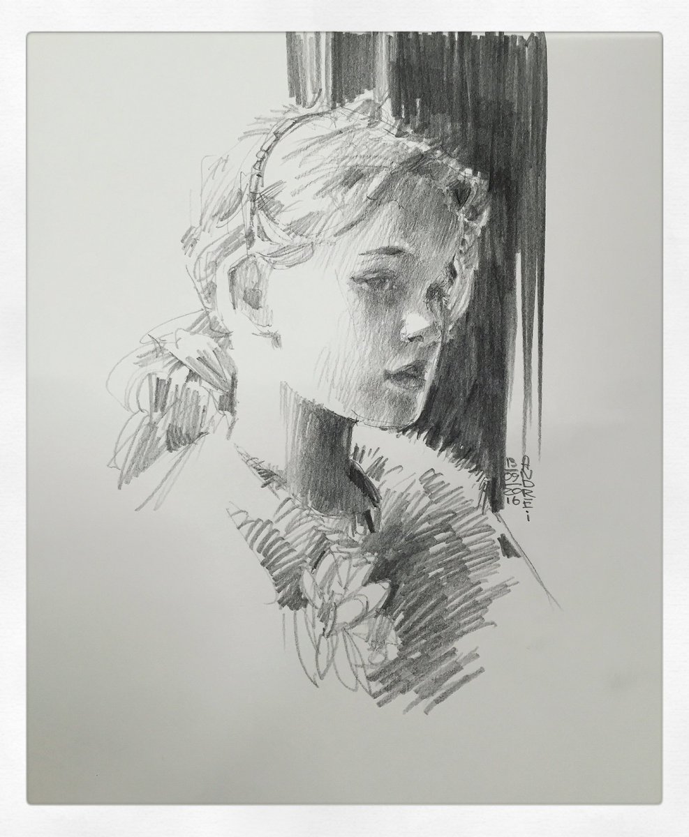 Riabovitchev's tweet photo. Sketchbook pencil drawings. https://t.co/bKmgV16c9r