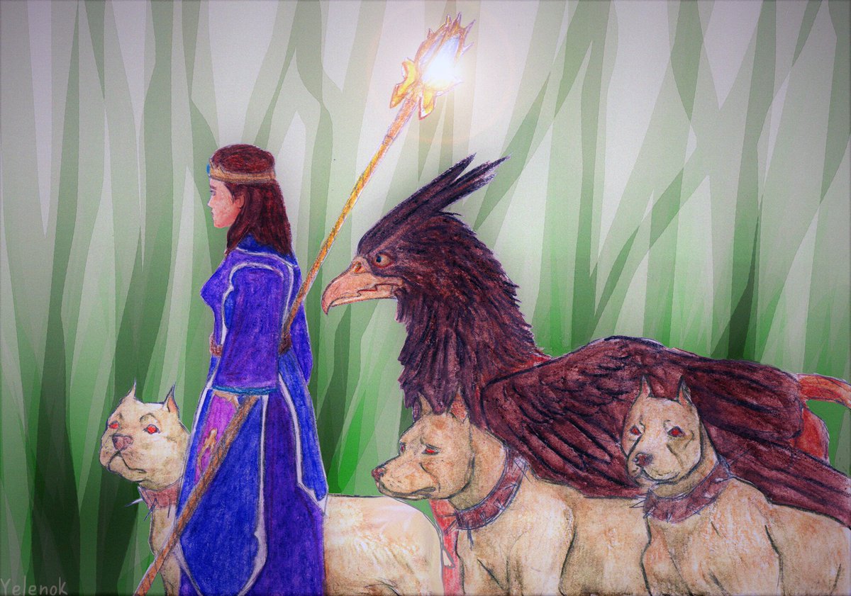 Katharine with buddies. Thanks, Yelenok, for this wonderful picture! #KingsBounty #KingsBountyII