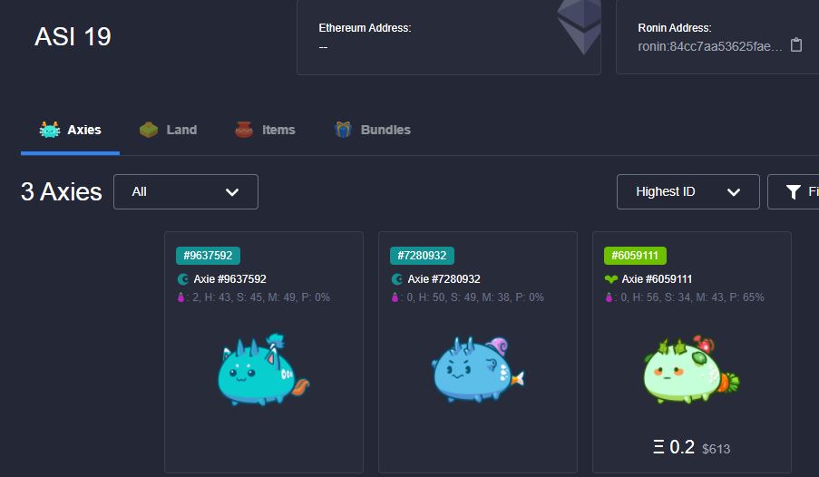 Axies Collection tweet media
