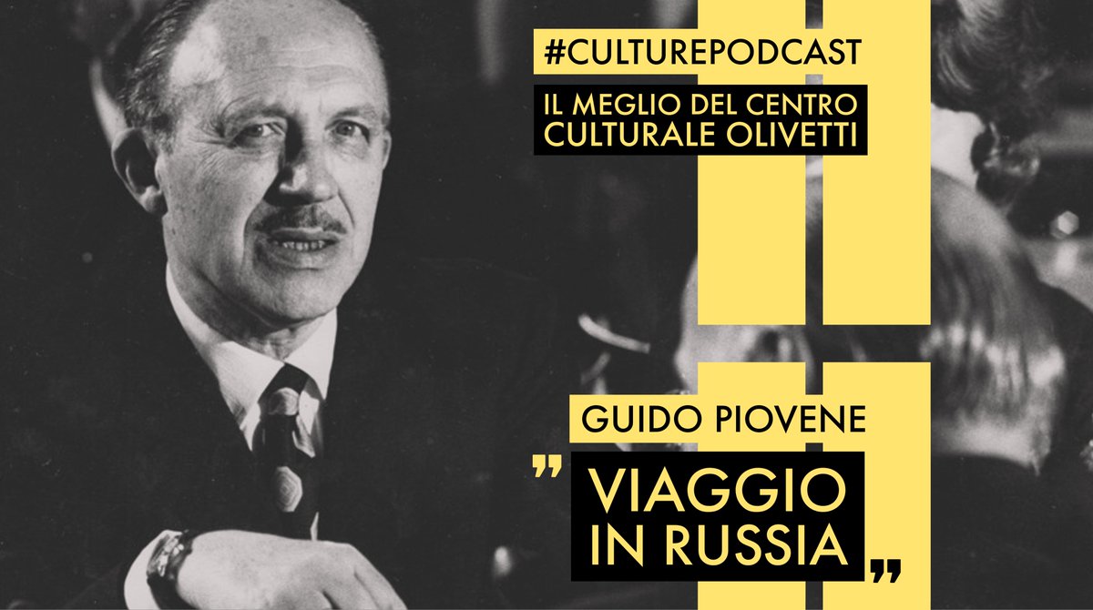 ArchOlivetti's tweet photo. GUIDO PIOVENE | #CulturePodcast N° 16 🎙️

Continua la 2a stagione nostro #podcast inedito dedicato al Centro Culturale #Olivetti ed è online ❝Viaggio in Russia❞, imperdibile conferenza del 1961 di #Piovene ad #Ivrea 👨‍🏫 Pronti? 😉

🎧 https://t.co/eC7dMBhuDF
#StoriaDiInnovazione https://t.co/YLg4EqWMnd