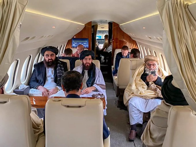 What a world we live in. Terrorists who used to blow up little school girls to pieces, today travel freely from Kabul to Norway on private jets!

#TalibanWillBiteBack