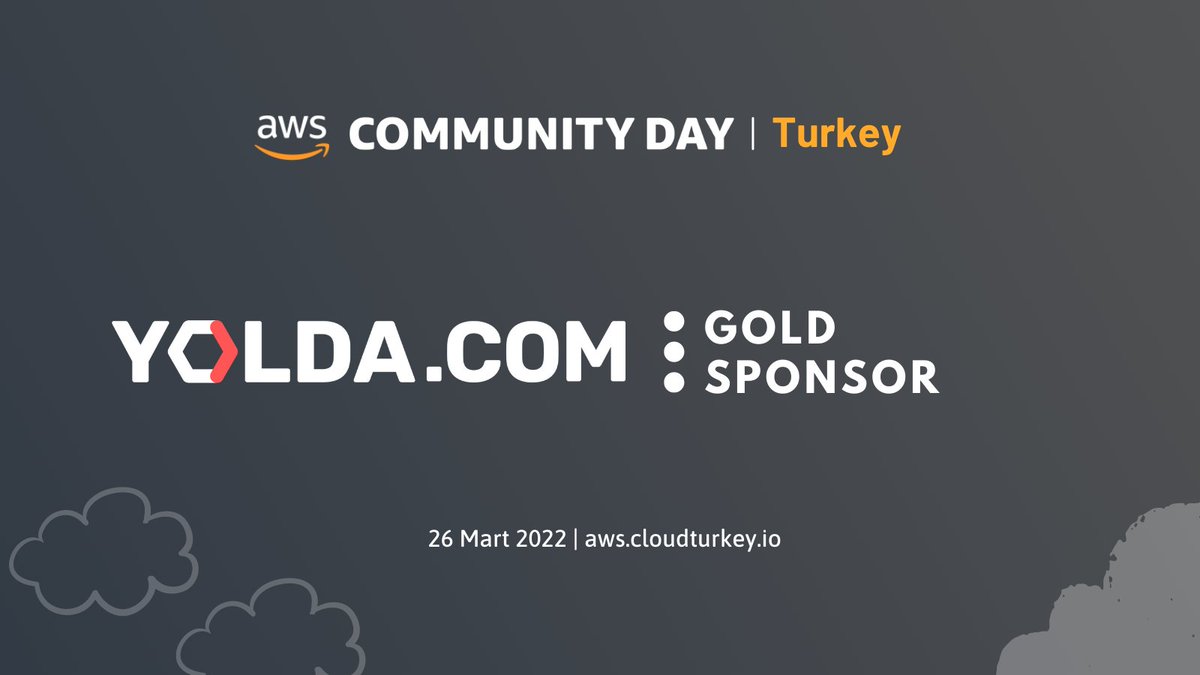 AWS Community Day Turkey 2022 için Gold Sponsorumuz @yoldalogistics 🚚 🎈

Topluluk için çıktığımız ve devam ettiğimiz bu yolda, her türlü destekleri için Yolda ekibine çok teşekkür ederiz! 😌