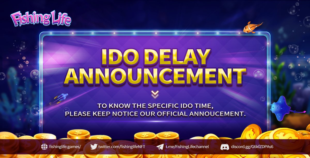 The IDO scheduled on 25th.Jan(UTC) will be postpone😯due to the severe market turbulence. Official made the decision in order to safeguard the common interests and values of everyone. The specific time is to be determined. We hope to have your understanding.

#GameFi #DeFi
