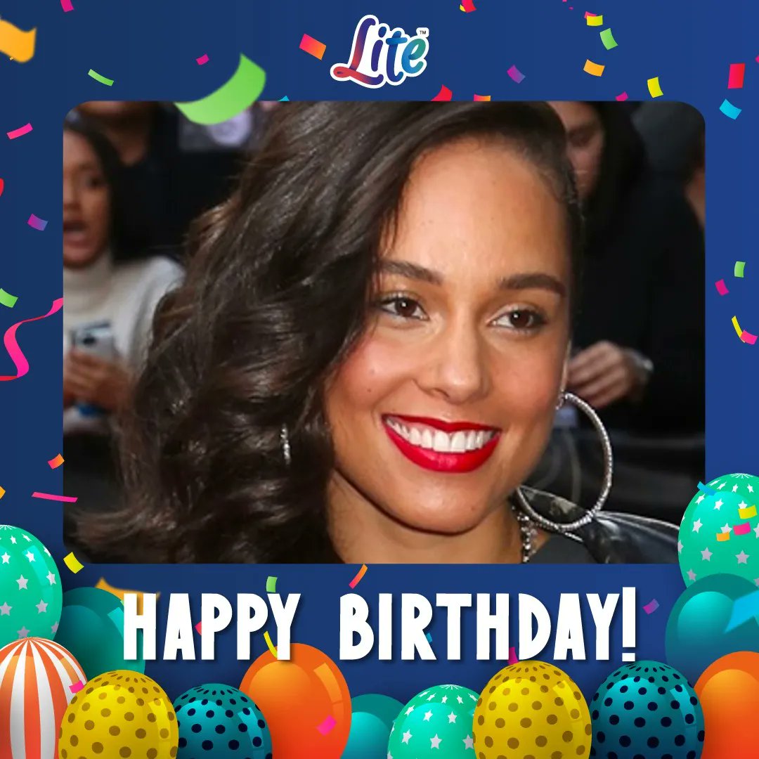 LITE would like to wish the \"Girl On Fire\" -Alicia Keys, a happy birthday! 