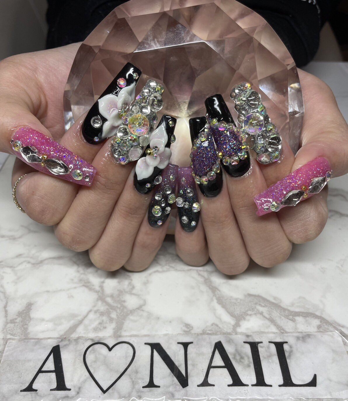 A Nail なつみちゃんネイル スカルプ 本厚 本厚木 南口徒歩5分 本厚木ネイル やり放題 ピンクネイル ブラックネイル 埋めつくしネイル 3dネイル 差し入れありがとう Anail T Co Dpxkdfigve Twitter