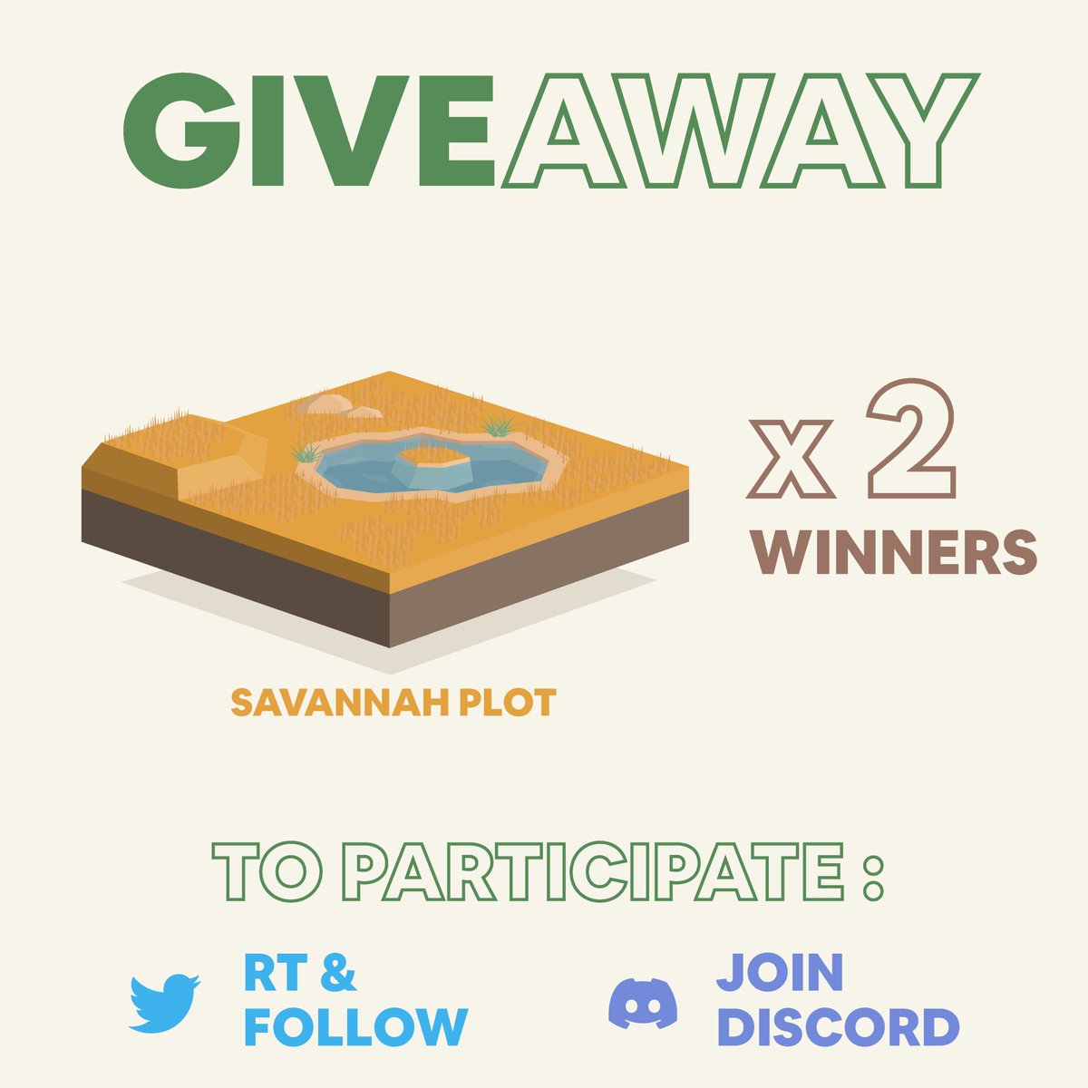 etrees_'s tweet image. 🚨 GIVEAWAY 🚨

Try to win a Savannah Plot! 2 winners 🍀

How? 🌱
- RT &amp;amp; Follow
- Join our discord discord.elrondtrees.com

📅 DRAW: 29 Jan. 2022 12h00 UTC 💚

#Elrond #NFT #Giveaway