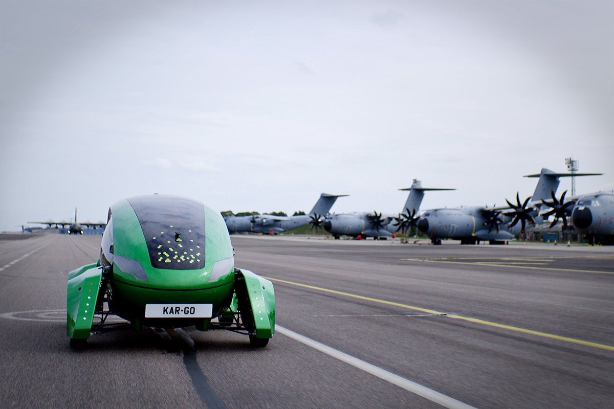 Image shows RAF robot car.