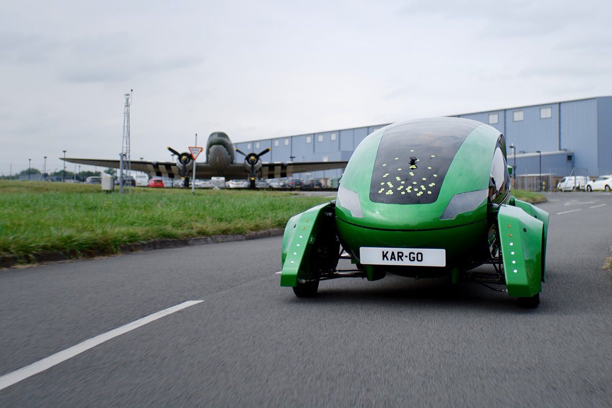 Image shows RAF robot car.