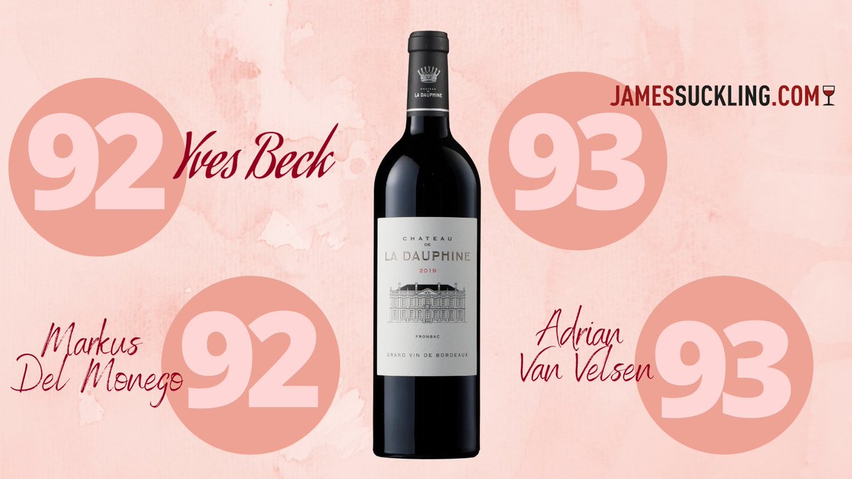 ChDeLaDauphine's tweet photo. Our certified #organic Château de La Dauphine 2019 starts to receive some good reviews from @beckustator, @JamesSuckling , #MarkusDelMonego for @tastingbook and @vvWineTweet. Many thanks ! #chateaudeladauphine #fronsac #bio #biodynamie #vinsdebordeaux #bordeauxwines https://t.co/jRImx9vGes