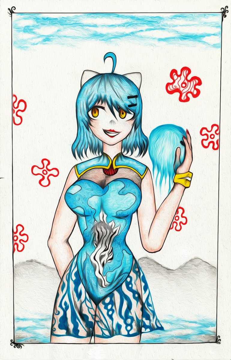 MadchenholleO's tweet photo. A draw what i made for #melodhybluu from #SCTProject vtubers a few time ago.. https://t.co/Hi0TnODfRk