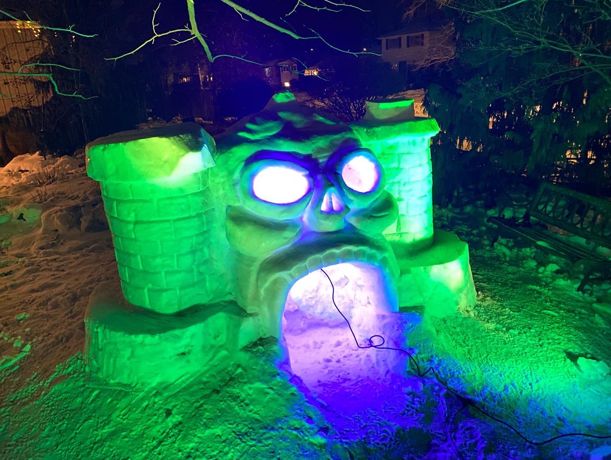 TheRealJabone's tweet photo. ⚡️💀Castle Grayskull 💀⚡️

Thought you’d appreciate this Snowfort I’m building for my boys

@MastersOfficial @Mattel 
@ThatKevinSmith @nerdist 
@cityburlington @BurlingtonTour 

#CastleGrayskull #MOTU #MastersOfTheUniverse 
#snowsculpture #snowfort 
#BDstrong #BurlON https://t.co/gpaoIt0YOc