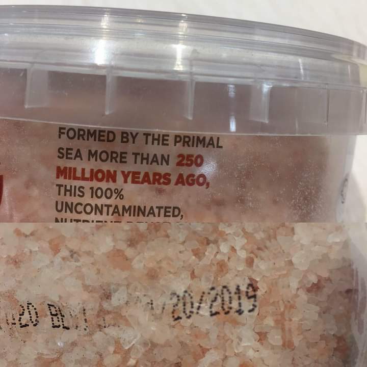 250 million year old salt expired 3 years ago...