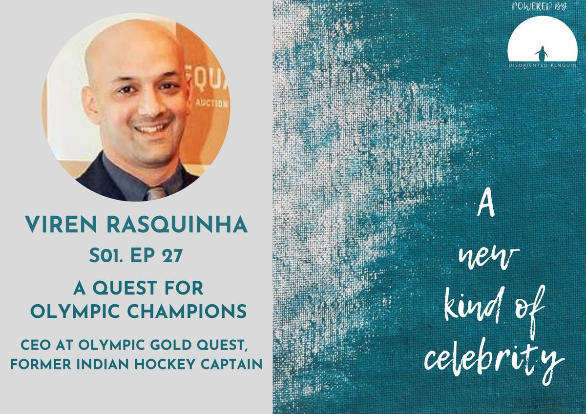 Episode 27 is LIVE! Listen here - link.chtbl.com/EP27VirenRasqu…

In this episode we celebrate Viren Rasquinha. <a href="/virenrasquinha/">Viren Rasquinha</a> is an Indian hockey player. He is the former captain of the Indian hockey team and was a member of the team that finished 7th at the Athens Olympics in 2004.