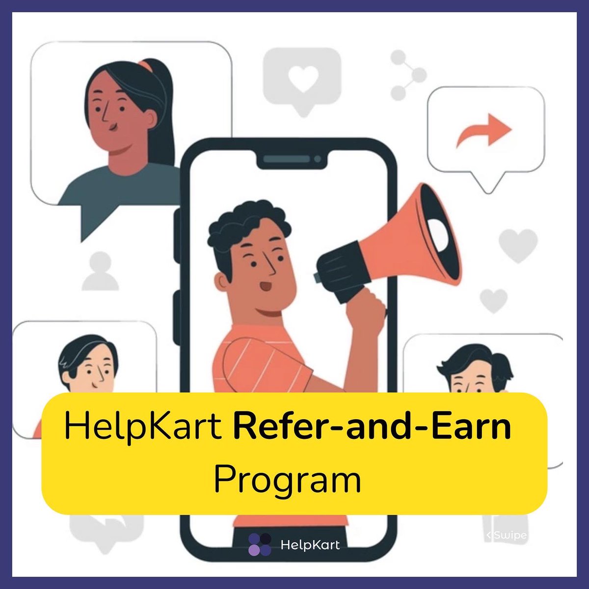 HelpKartLive's tweet photo. We are starting a Refer-and-Earn program with the craziest rewards and benefits. And the best part, it's open for all! 😍

The program launches on 1st Feb 2022, but the waitlist to pre-register begins today. 

Apply here - https://t.co/UFsmEQtMps

#referandearn #helpkart #jobs https://t.co/bMhXz1CMvB