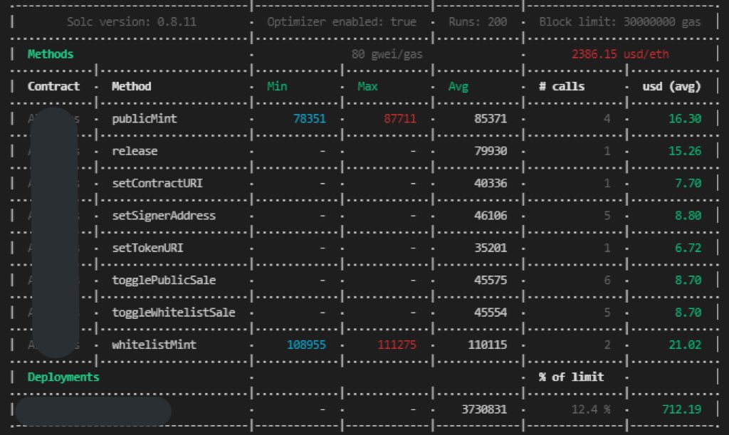 ltsCuzzo's tweet photo. Spent today doing client work and playing around with ERC721A by @AzukiZen.

The savings are amazing, first image is using an already much cheaper implementation of ERC721 + Counters, the next is using ERC721A.

Kudos to the Azuki team! https://t.co/isKdwvmmSn