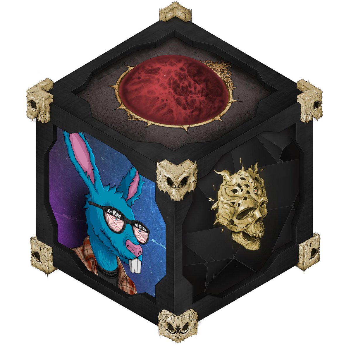 DeadRabbitRS's tweet photo. Horror Hacker Rabbit Cube starts tomorrow, Tues 1/25 at 3pm PST!

@Horrocubes x Dead Rabbits = insane cyphers.

Win WL spots, NFTs, and trading cards! https://t.co/GRqAECghsH