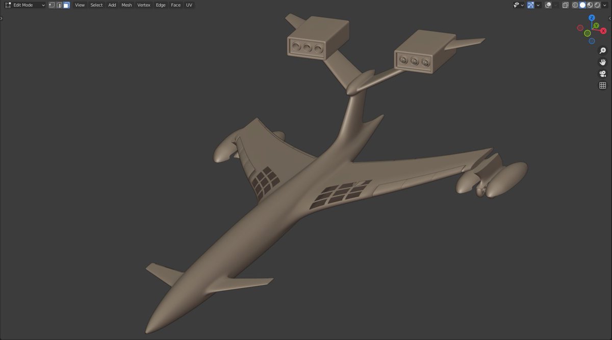 BadenNorthey's tweet photo. Current state of the Fireflash. I've also just started modelling Thunderbird 1.

#ThunderbirdsGame #Thunderbirds #Fireflash #Thunderbird1 #GerryAnderson #Blender https://t.co/JY5rRzD6vP