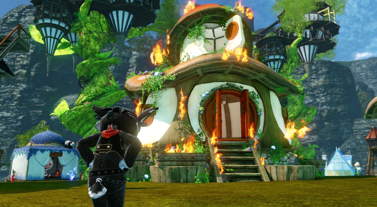 LunaFaeBuilds's tweet photo. I'ma need this bug to stop happening, my heart cant handle the few seconds of panic when I realise that I paid my taxes  so this shouldn't be on fire. 😱😮‍💨#ArcheAge @ArcheAge_MMO https://t.co/d5f80f7Vu8
