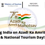 Image for the Tweet beginning: National Tourism day 