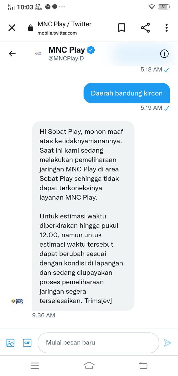 NoWarno's tweet photo. @yellinadiar @MNCPlayID @mncplaybandung @MNCPLAY_BANDUNG Infonya https://t.co/Qd4r5VfQwJ