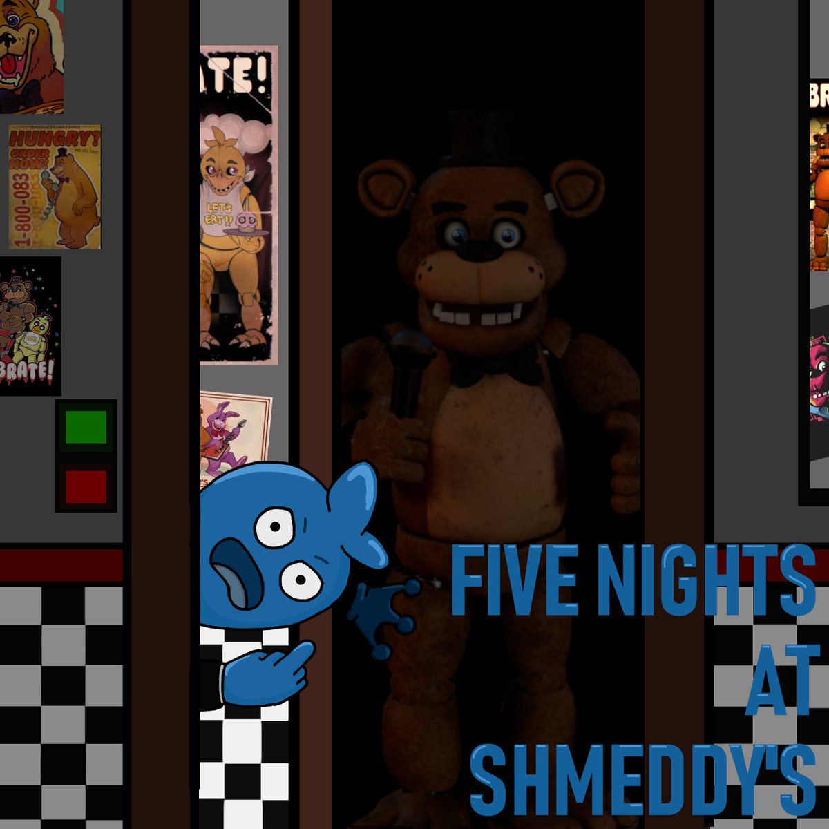 The_Sand_Eater's tweet photo. Some @shmeshme1 fanart! 
S-Shme-P 999 &amp; Five Nights at Shmeddy's! 

Loving the subathon so much and Im glad to be back to watch the stream!
#shmart https://t.co/ftDQ7q7ozx