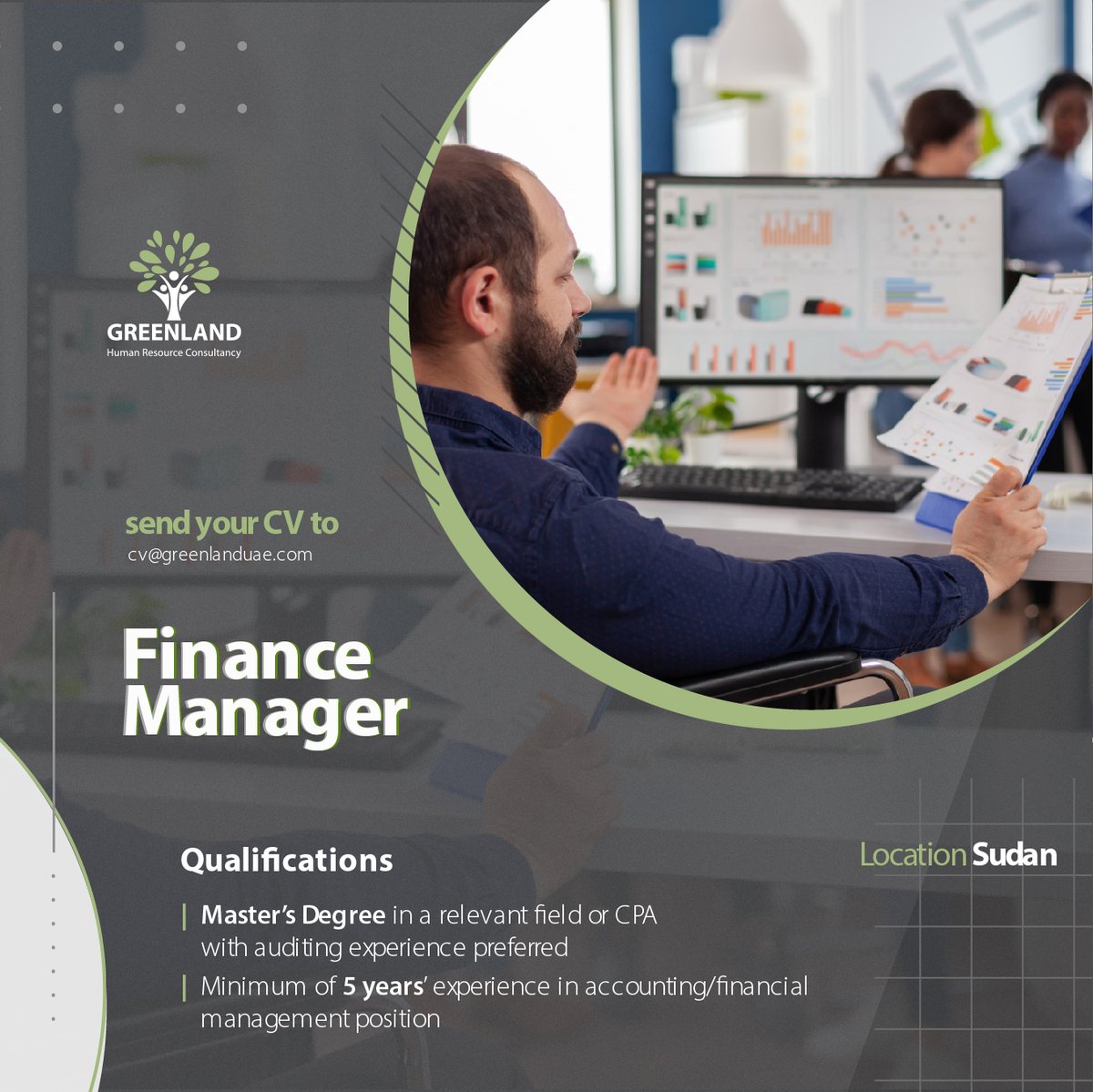 greenlanduae's tweet photo. We are hiring a Finance Manager for an FMCG company in Sudan
📧cv@greenlanduae.com

#GreenlandUAE #Hiring #Recruitment #JobHunting #JobSearch #Jobs #SudanJobs #JobHunt #JobSearching #Sudan #UAE #WeAreHiring #ApplyNow #JobSeeker #HiringNow #OpenVacancy #Jobs2022 #Finance https://t.co/P37cma9eBh