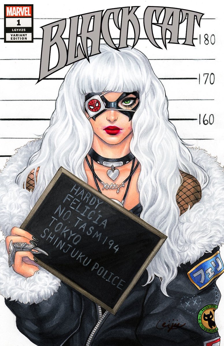 This is still one of my favorite Black Cat pieces I’ve done. Tokyo Felicia Hardy - my own design! Should do the whole Spider-Verse in this style one day! 

#SpiderMan