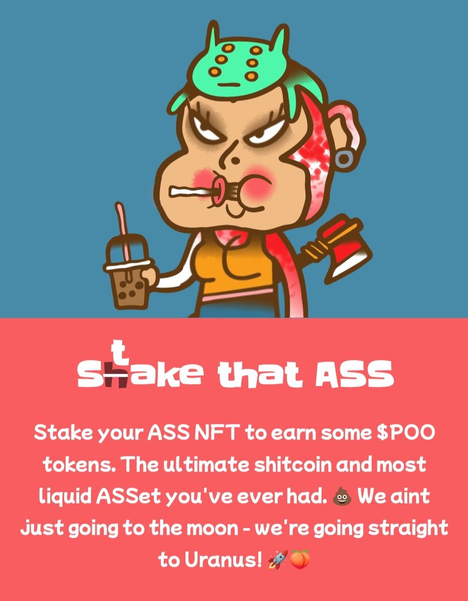 QueenOfSamurai's tweet photo. #NFTCommunity must see 🤣🤣
Straight from the website of ASS 🍑

Well, I'm in! .....LMASSO (🤪)

#NFTs
#NFTdrop #nftcollector #NFTCollection #degens #ASS #alpha #WAGMI https://t.co/yZYYj1qWQ6