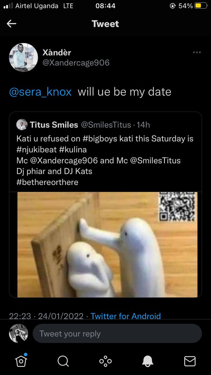 Oliva1Tuks's tweet photo. Mark Balikudembe u refused to be my date on bigboys,, kati njuki beat tukoze tutya🤗 @Xandercage906  @sera_knox @SmilesTitus https://t.co/29PcfR2UKB
