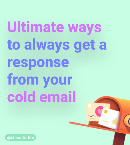 shaanforlife's tweet photo. Someone took a startup from 0 to 40M page views and sold it to Google … through cold email.

Here are Ultimate ways to always get a response from your cold email https://t.co/JtyngaynNa
