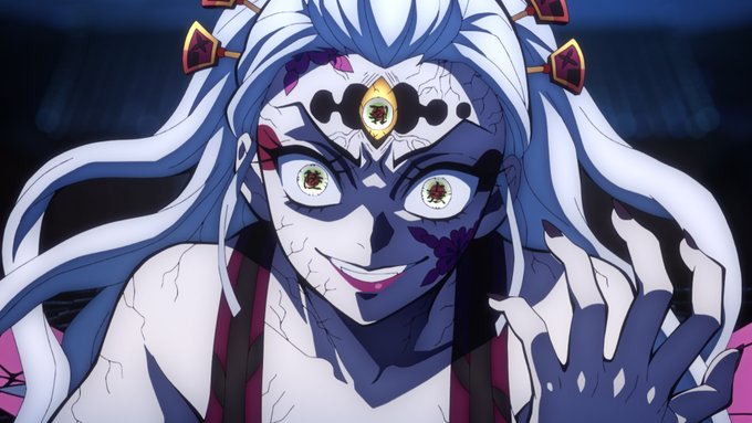アニメ 鬼滅の刃 遊郭編 三つ目の堕姫が迫力満点 禍々しい姿も素敵 怖い の声 ニュース Abema Times