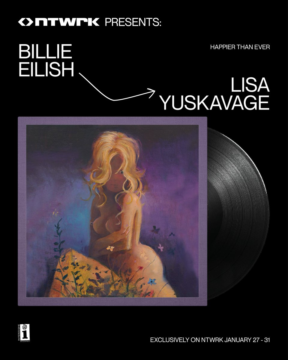 billieeilish's tweet photo. As part of @Interscope's 30th anniversary, Billie’s artwork has been reimagined as limited-edition vinyl with signed, gallery-quality printed covers. https://t.co/MG8MDANany
