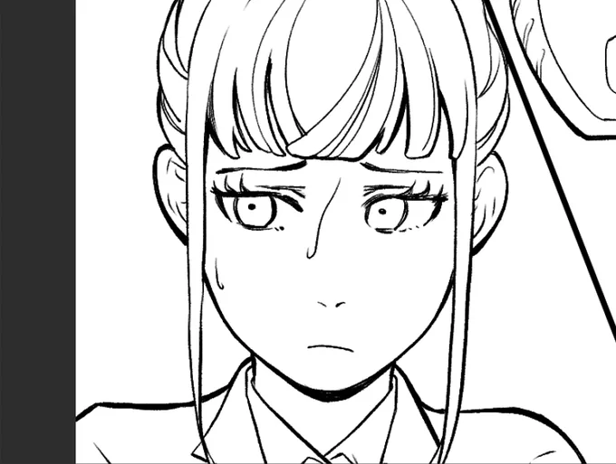 @hetareyakiko 描いてる最中のカット、可愛くかけたからこの子の名前はリンゴにしますね 