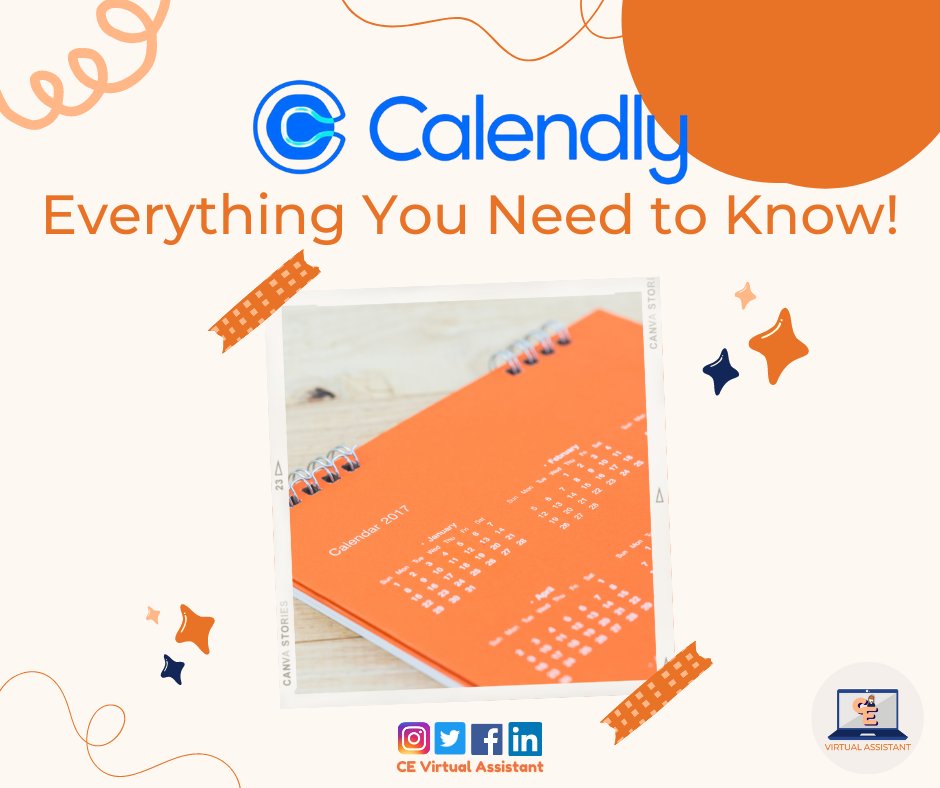 CristelleEgera's tweet photo. 📅Calendly is a calendar app that allows you to schedule appointments, meetings, and events. Its purpose is to eliminate the inefficient back-and-forth when determining times. 

For full article, check my FB page: CE Virtual Assistant

#Calendly
#CEVirtualAssistant https://t.co/S2y1d4HvMU