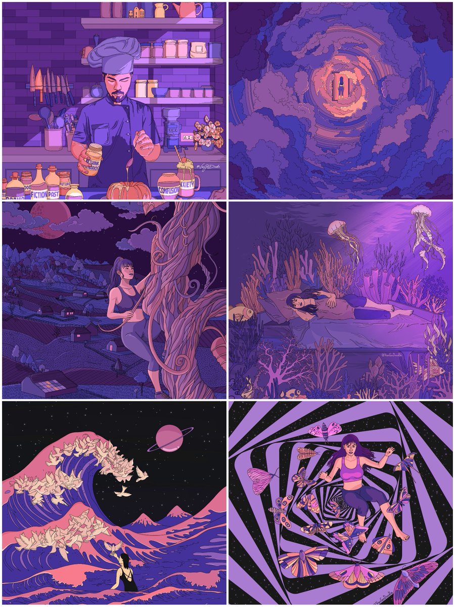 It's overwhelming to allow yourself to catch a feeling. Uncomfortable. It requires us to confront ourselves fully. But we do feel. We're only human.
This collection- "I caught a Purple feeling" is everything I've felt. It's everything YOU'VE felt!

opensea.io/collection/ica…

#NFTs
