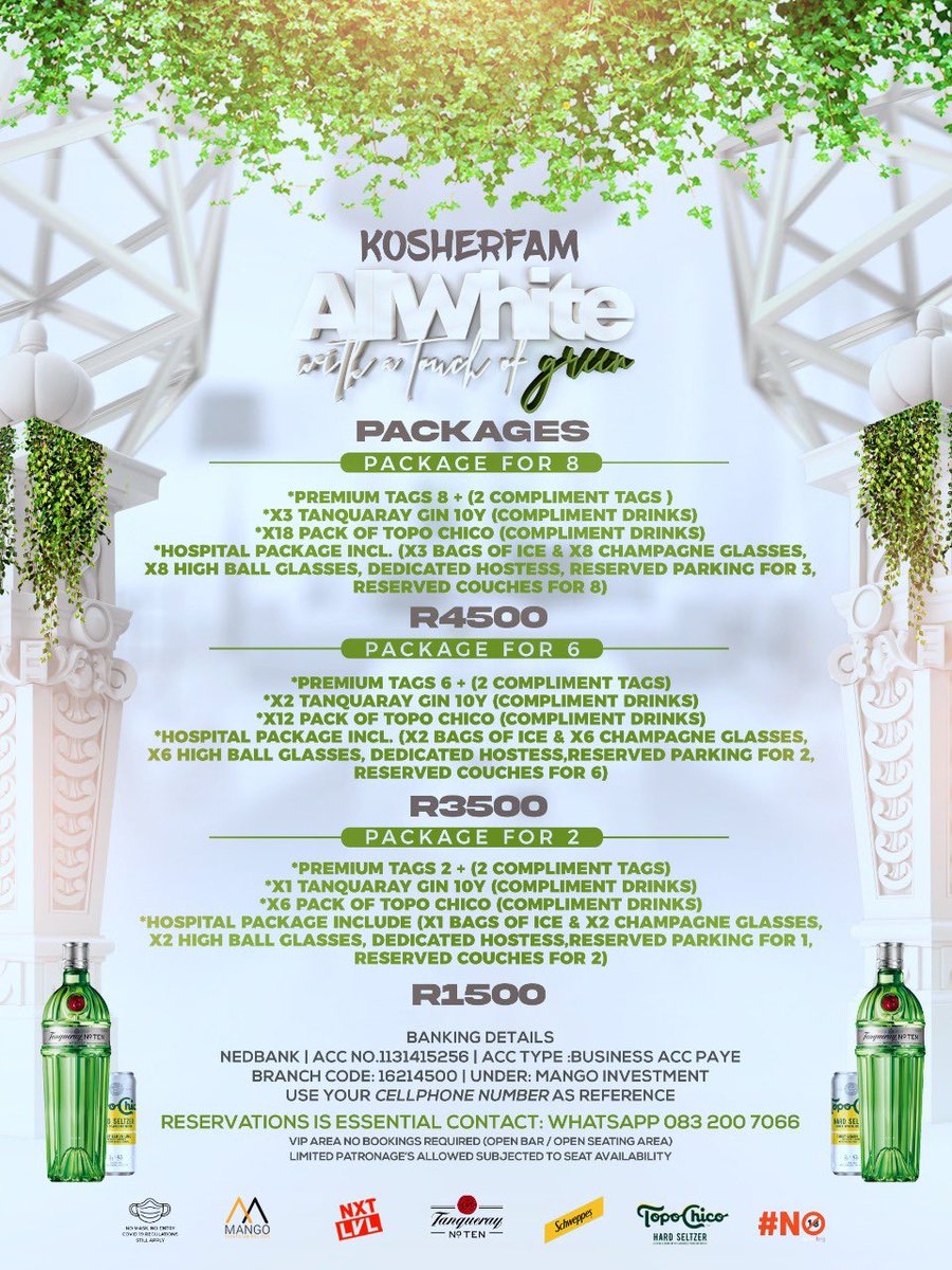 kosherfam2015's tweet photo. #KosherfamAllwhite&amp;Green Packages 🔌#SavetheDate #02April2022 https://t.co/WvJm6wfrFo