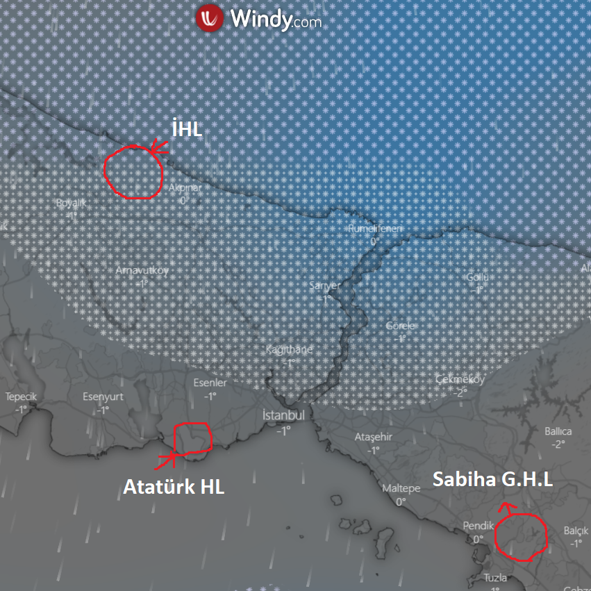 İstanbul Havalimanı'nın niye oraya yapılmaması gerektiğini anlatan bir hava durumu haritasıdır bu. Bilimin yolundan gitmez isen yolda kaybolursun.