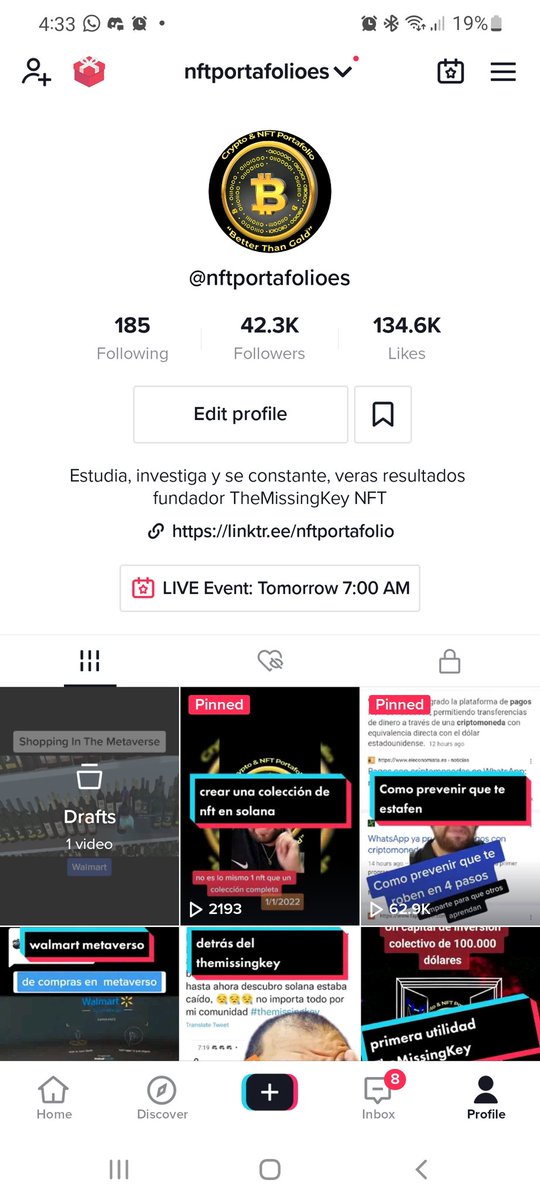 nftportafolio's tweet photo. Ya terminamos con la creación del arte, con el metadata y ahora listos para empezar con el contrato inteligente, no se te olvide que toda la secuencia está en tiktok desde 0, crea tus propios NFTs y unete a  #themissingkey club #criptomonedas #NFT #Latinos https://t.co/josnbTQZGX