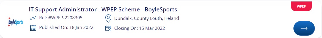 scambridgeie's tweet photo. They're at it again! 
You might remember before Christmas, we protested outside Boylesports because they were attempting to exploit this scheme and some of the ads were taken down. But looks like they're back looking for more free labour. https://t.co/GUpyVTpHks