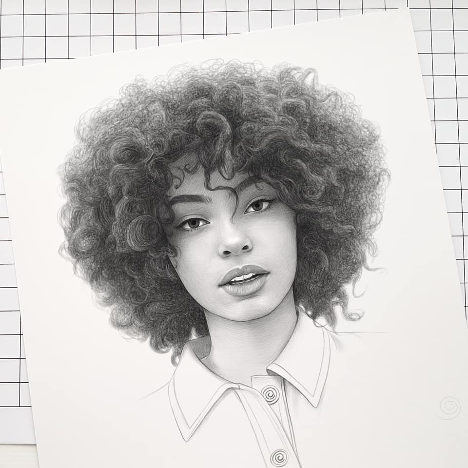 How To Draw Curly Hair With Pencil