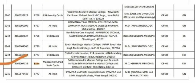 drsfaizanahmad's tweet photo. IRONY!
All India Rank 8774 took MD medicine in SRM Chennai through EWS ( economically weaker section ) quota.

And course fees of SRM Chennai  is near Rupees  1.2 Crore 

#ewspoilers #NeetPGcounselling2021 https://t.co/MMoNSUr1Rr