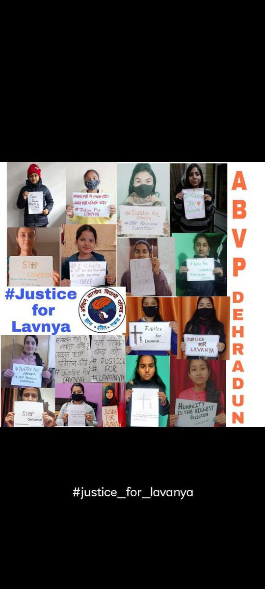 Krishna30123006's tweet photo. The suicide of class 12th student Lavanya has exposed the deadly conspiracy of Missionary Schools who are running conversion rackets and torturing innocent students brutally. This heinous deed of conversion mafia must be condemned. #NationWithLavanya https://t.co/bWr6SwkjZK