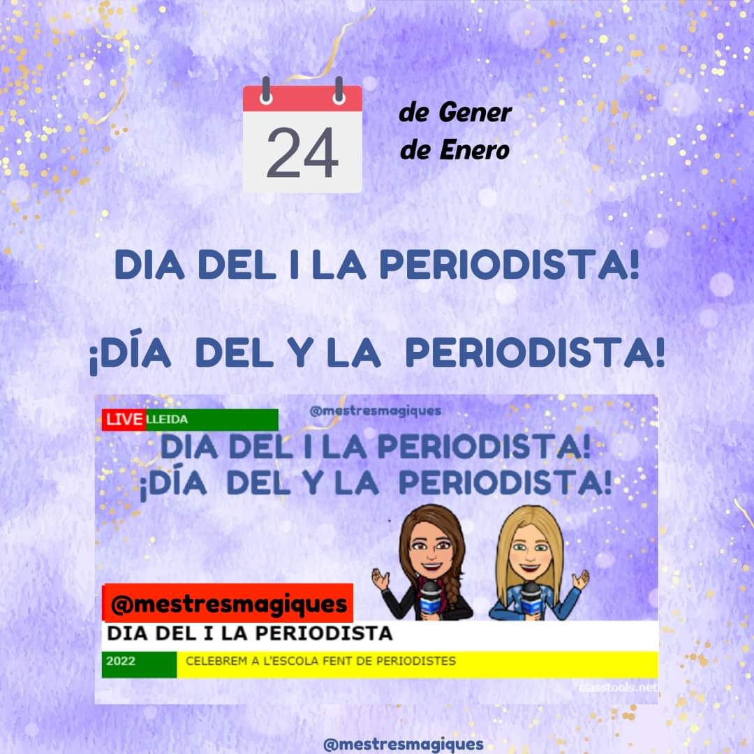 mestresmagiques's tweet image. Ayer se celebró el dia del y la PERIODISTA.
Os queremos compartir la web classtools.net/breakingnews/ para que podáis crear noticias como la que hemos hecho nosotras. ¿La conocías? #educacion #classtools #canva #bitmoji @educlaustro @EducacioilesTIC