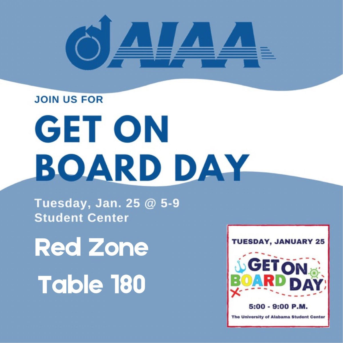 Come see us at Get On Board Day today from 5-9pm at the UA Student Center!