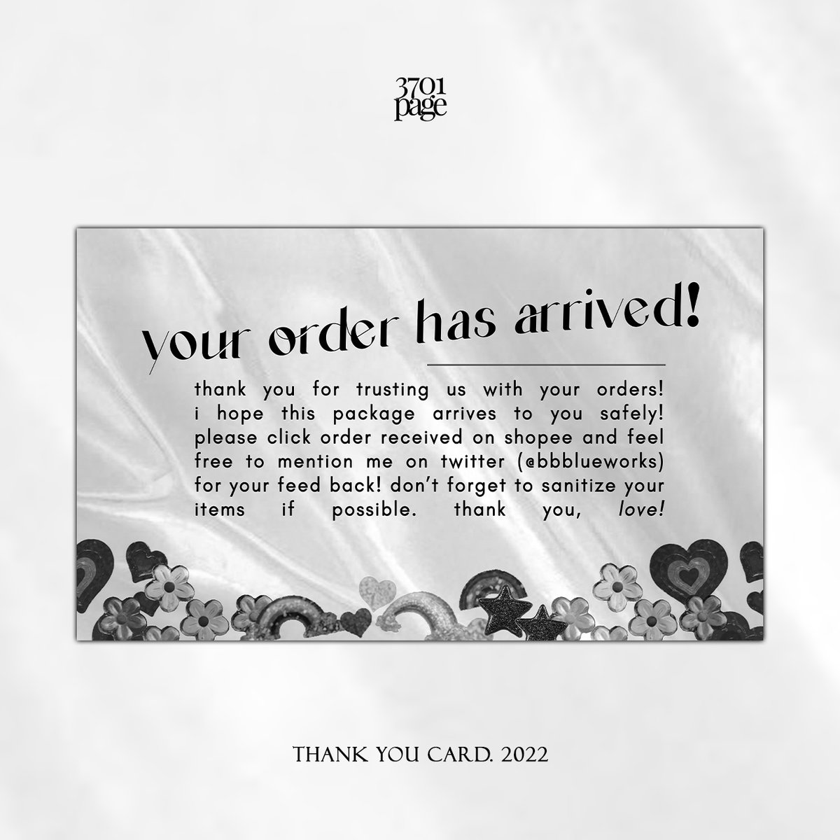 3701sPAGE's tweet photo. 💾 ## 011 PORTFOLIO

      ➛ THANK YOU CARD

request? dm~

[ #디자인커미션 #디자인 #디자인커미션 #인포 #포스터 #designcommission #commissionsopen #pubmat #wishlist #kpop #bnstwt #commission #thankyoucard  #굿즈디자인 #굿즈커미션 #3701PAGE ] https://t.co/k1eLZuiXfc