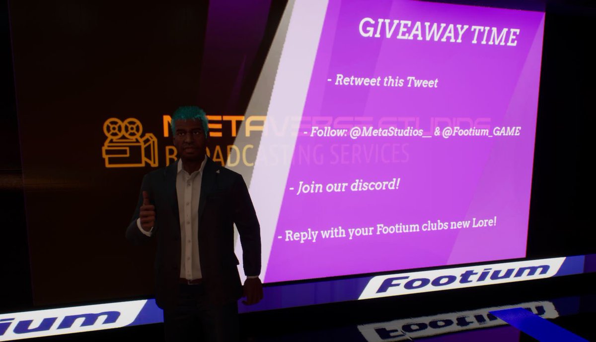 🎁 GIVEAWAY TIME 🎁

For a chance to win a RARE PLAYER for footium; and the chance to re-write your clubs Lore! on @Footium_Game👀
This is a unique opportunity to rewrite your clubs Lore! 

More information in the following tweets!!