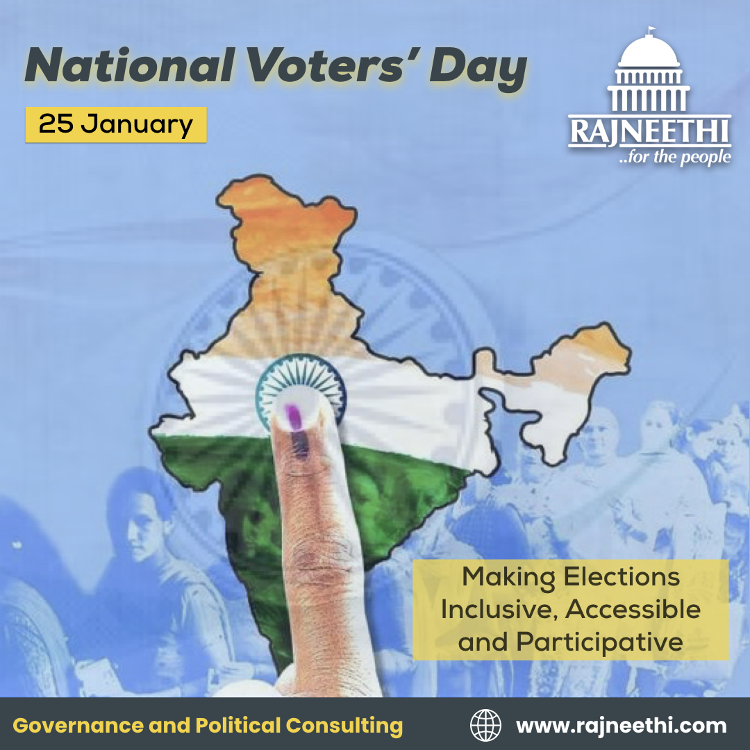 Rajneethi365's tweet photo. Greetings to @ECISVEEP on #NationalVotersDay!

This day re-affirms the 'Power of People' to determine their own destiny by exercising their right to vote🗳. We urge everyone to participate in the festival of democracy by enrolling themselves as a voter!

#Election2022 https://t.co/zJdFnplwWL
