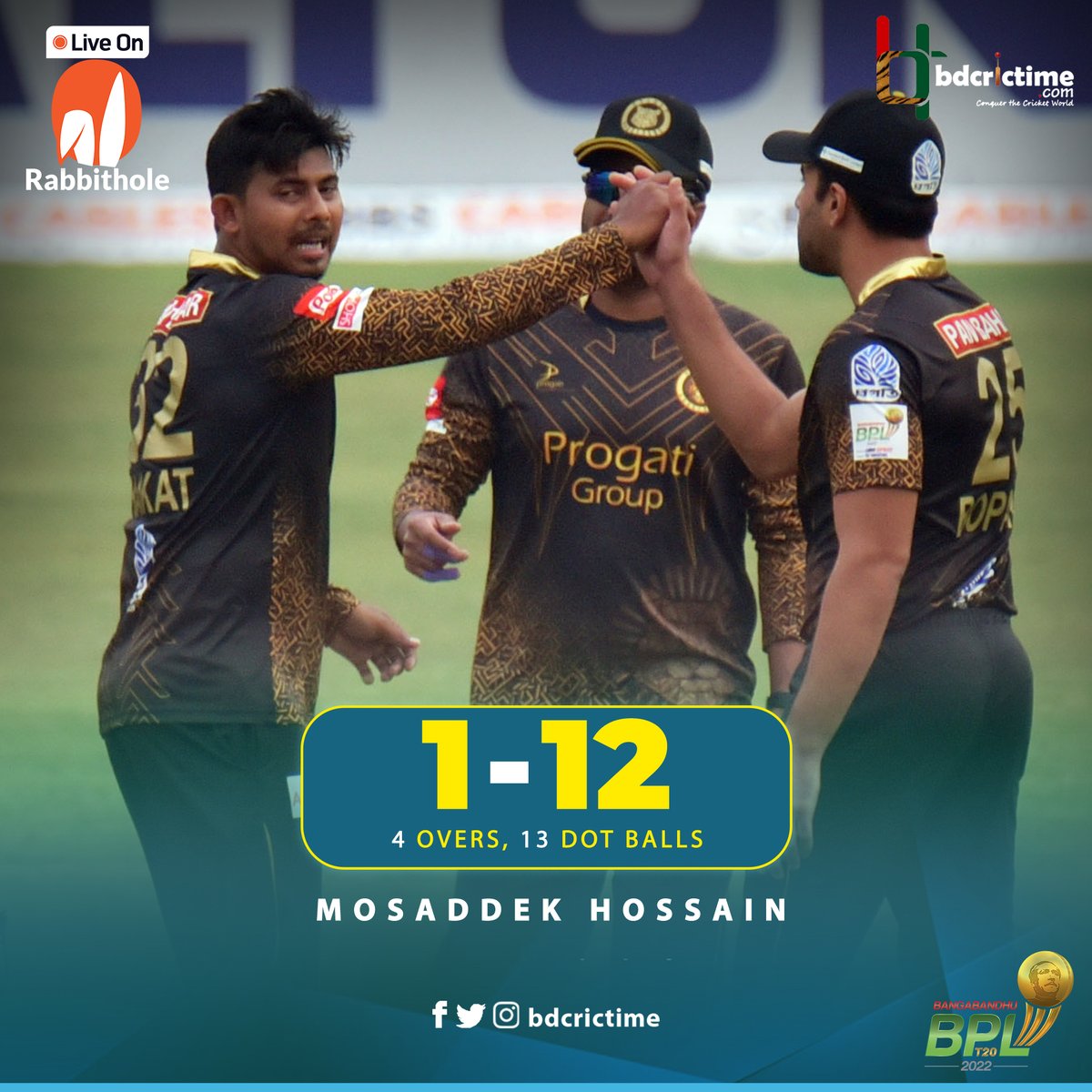 BDCricTime's tweet photo. Sohag Gazi 🤝 Mosaddek Hossain

How good was this duo against Minister Dhaka?

#BBPL2022 #MDvSS https://t.co/F8ahCApkvj